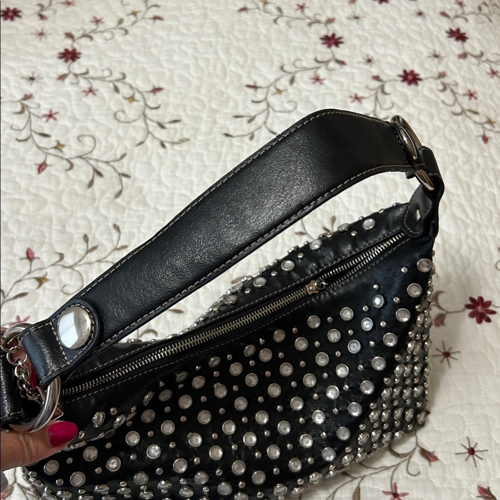 Studded Black Handbag - Picture 9 of 9